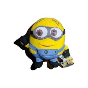 Minions Bob Minion Despicable Me Stuffed Plush Toy Figure 6" 2013 Cinema Movie